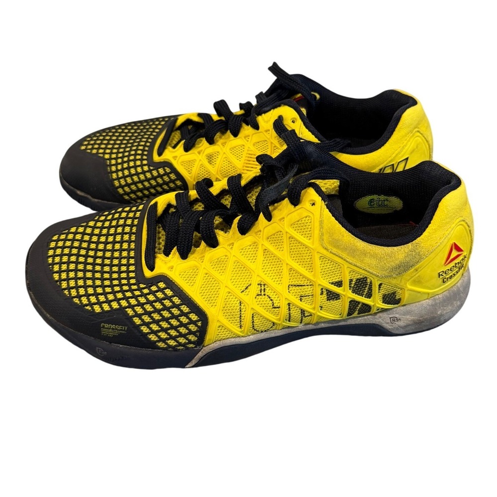 Reebok CrossFit Nano 4.0 Women 8 Yellow Black Training Sneakers 023501 414
